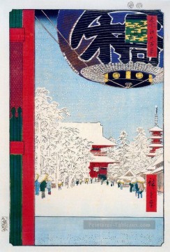 歌川広重 Utagawa Hiroshige œuvres - Temple de kinryuzan à Asakusa Utagawa Hiroshige ukiyoe